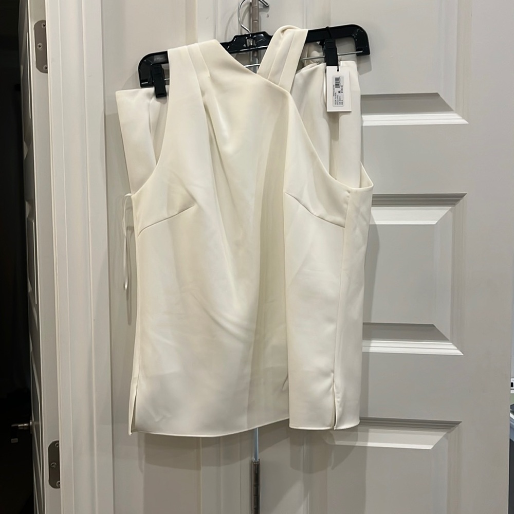 MILLY white matching set- skort and top. Skort size 6 and top size small! New!